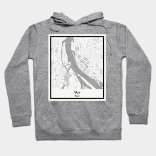 Map of Riga - Latvia Hoodie